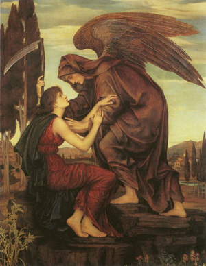 Evelyn De Morgan (1855-1919) "Angel of Death"